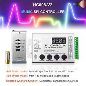 Dc5-24V Rf 4 клавиши дистанционного управления несколько синхронное управление светодиодный пиксель Spi контроллер - Product Image 5