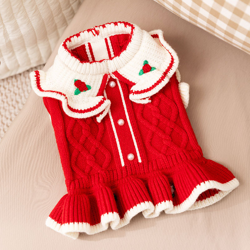 Red flower embroidery-25 years new style