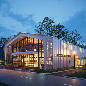 Tòa nhà Kết Cấu Thép đúc sẵn của nhà sản xuất tùy chỉnh cho trung tâm mua sắm & kho thép cấp 'xây dựng' - Product Image 2