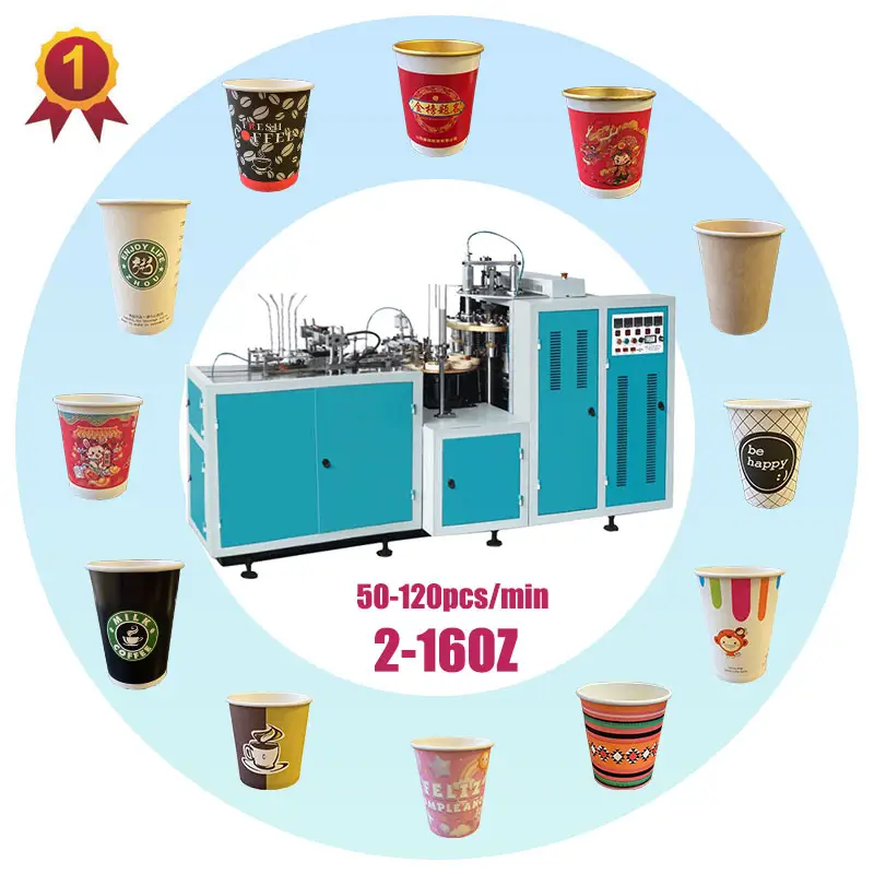 Tam otomatik tek kullanımlık kağıt bardak ürün üretim makinesi kahve kağıt bardak yapma makinesi makinesi için kağıt bardaklar