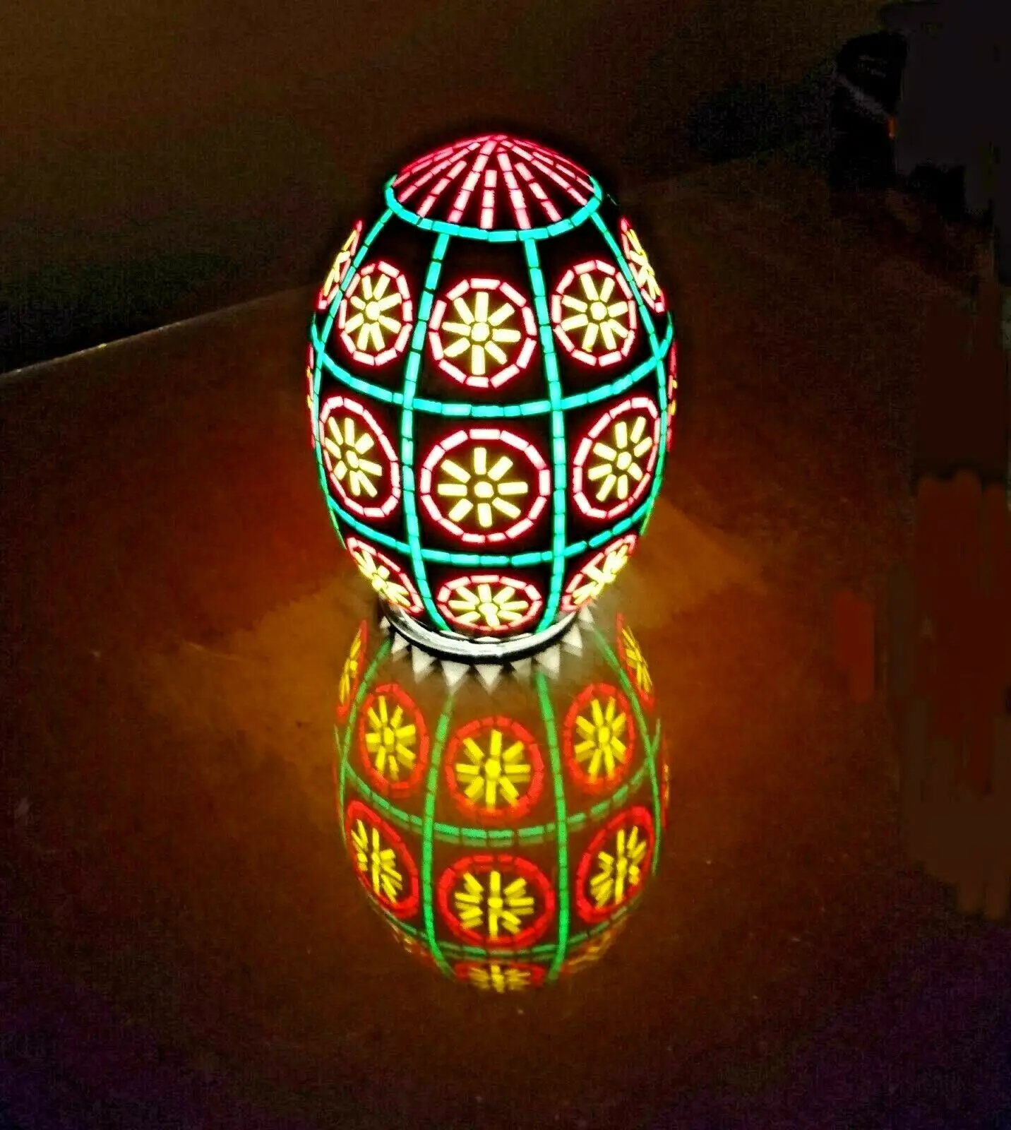 B127R, подвесной светильник из цветного африканского стекла в виде яйца, мозаики, Тиффани
