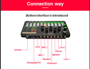 V 10 Pro USB ses kartı bm800 mikrofon seti kayıt bm 800 kondenser mikrofon ile k300 ses ses kartları ve mikserler stüdyo için - Product Image 6