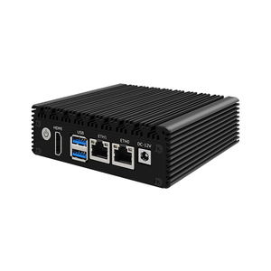 Intel Celeron Dual Lan RJ45 Fanless Mini Compute Windows 11 Pro/ Linux Micro X86 Industrial Mini PC <strong>GPIO</strong>/COM