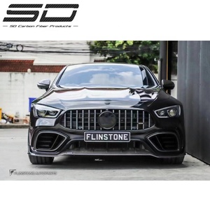 B tarzı tam kuru karbon Fiber Bodykit tampon Merc Benz Amg Gt63