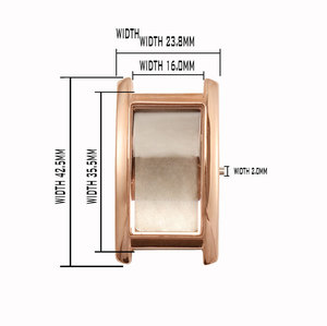 矩形金属表壳女士优雅韩版石英学生腕表零件 - Product Image 6