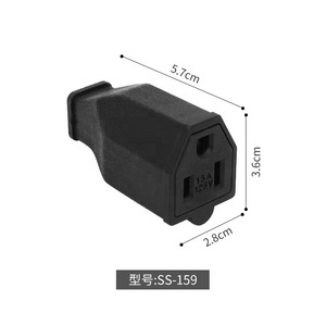 American Standard US Power Plug Plug Type B 3 Phase Male Female Plug <strong>Socket</strong> <strong>125V</strong> 15A Self-assembly Connector - Product Image 5