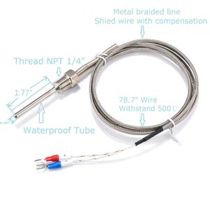 Smart Electronics Waterproof K Type Grounded Thermocouple <strong>Temperature</strong> <strong>Sensor</strong> Probe for PID <strong>Temperature</strong> <strong>Controller</strong> - Product Image 5