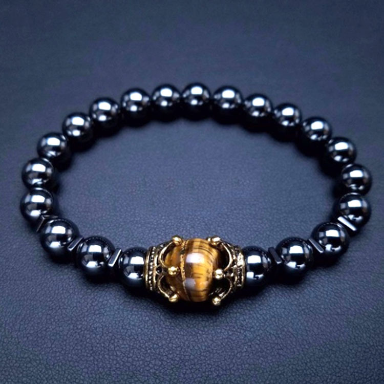 Hematite/tiger eye stone A
