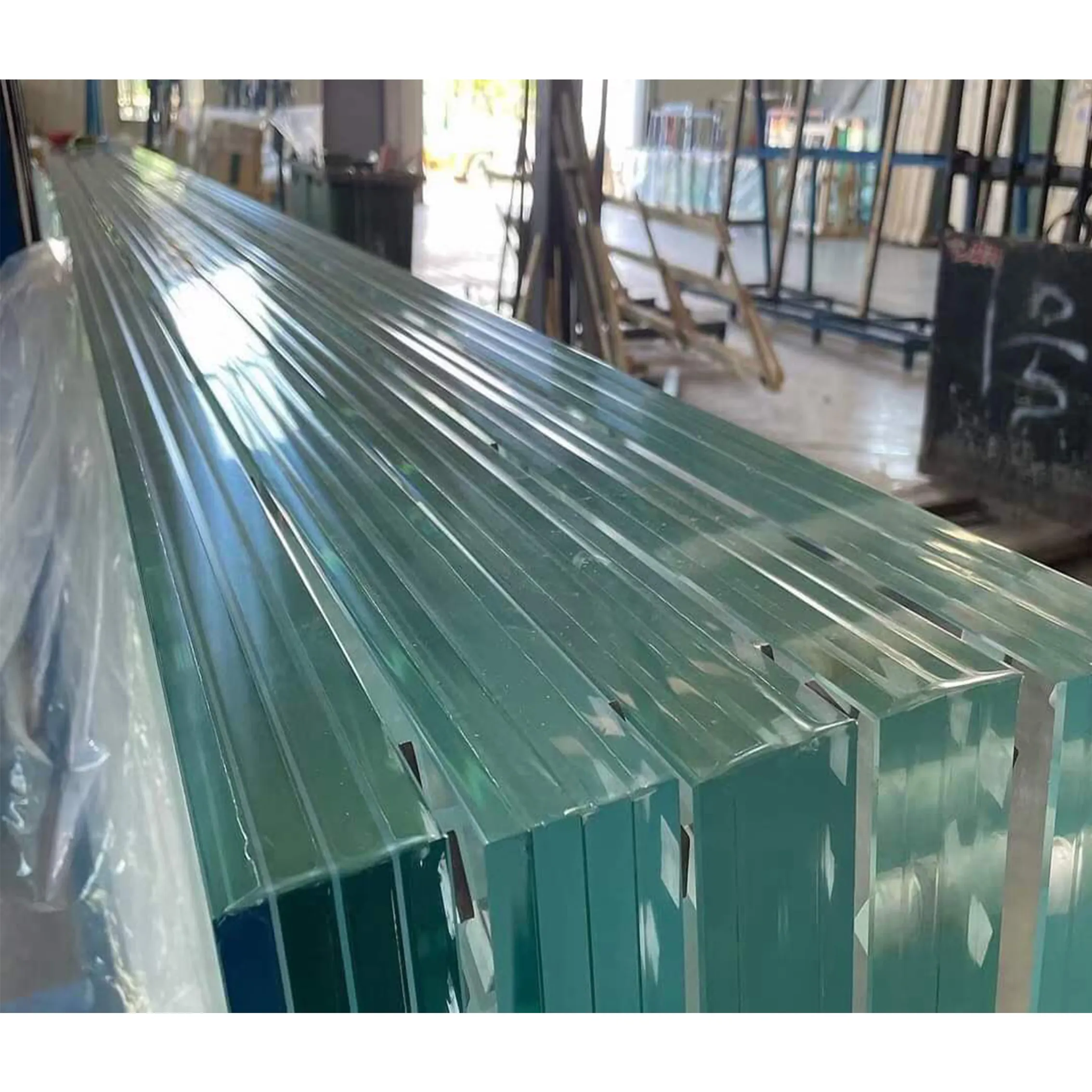 laminated glass pvb laminated low iron clear tempered glass panel for AS/NZS2208:1996