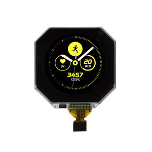 LS010B7DH01 Display LCD MIP rotondo da 0.99 pollici 128x128 Display LCD Memory-in-Pixel con SPI per indossabile - Product Image 1