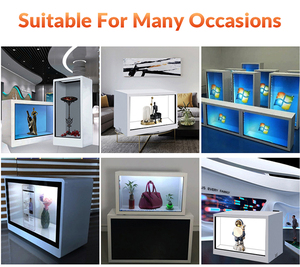 Android OS Transparent LCD Werbung Display 3D LCD Display Box Transparente Showcase Box für Fenster - Product Image 6