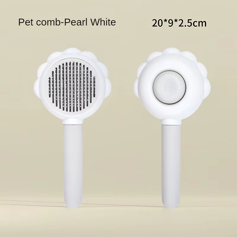 SUNFLOWER Floating Hair Comb Gray and White