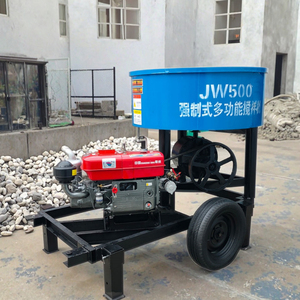 セメント混合機350L 400L 500L 750L小型ガソリンディーゼルセフトローディング移動式コンクリートミキサー機 - Product Image 1