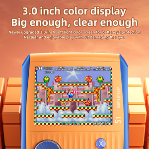 Console di gioco portatile S1 3.0 pollici IPS Display a colori 3D stile Arcade portatile Console di gioco con 666 videogiochi