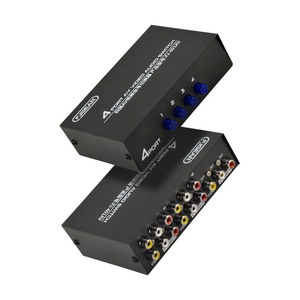DIVISOR DE AUDIO DE VIDEO DE 4 PUERTOS Fjgear, 4 en 1, ancho de banda RGB de Plug and Play de 250MHz con carcasa de metal, interruptor bidireccional - Product Image 5