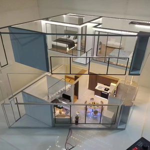 Fabricación de modelos interiores 3D modernos para ventas inmobiliarias Modelos a escala de arquitectos Construcción de mesa de arena por fabricantes - Product Image 1