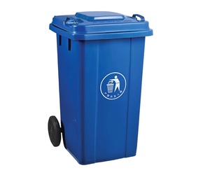 Contenedor de basura de plástico de gran tamaño de 100l, cubo de basura de reciclaje con 2 ruedas, cubo de basura de reciclaje - Product Image 3