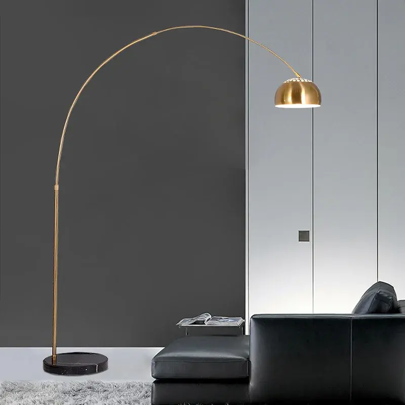 Ark mermer taban tasarımcı oturma odası balıkçılık Modern İskandinav LED köşe ayakta lamba zemin lambası