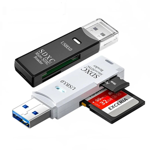 2合1多卡读卡器USB 3.0多功能存储卡读卡器微型c型USB SD TF读卡器 - Product Image 1