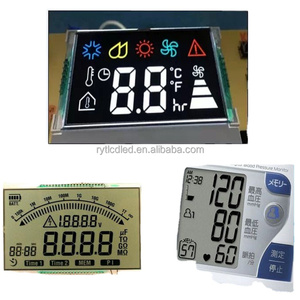 Benutzer definiertes Segment LCD-Anzeige Günstiger Preis HTN-Segment Displays Bildschirm Htn lcd 7 Monochrome Segment LCD-Anzeige modul