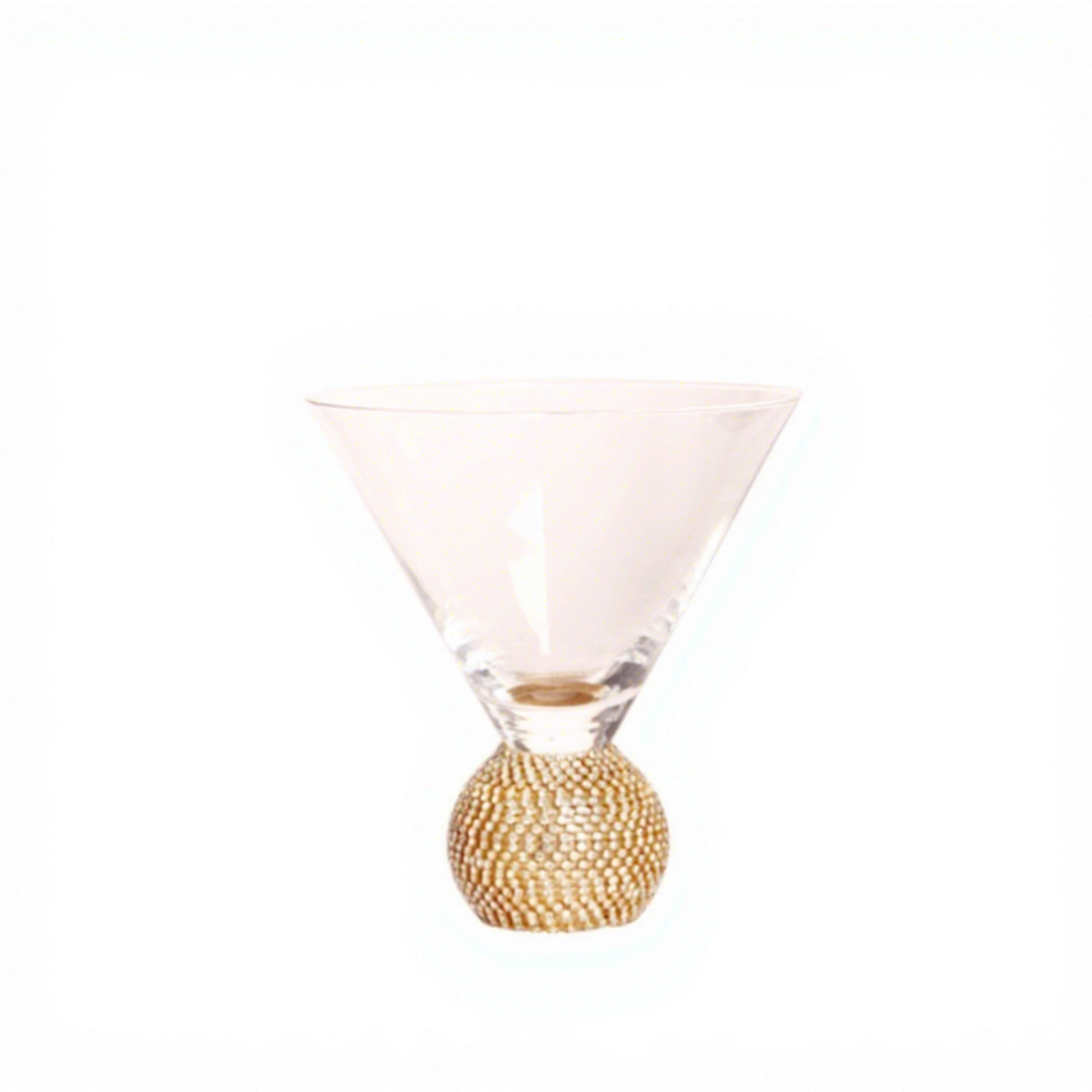 Coupe à glace-diamant doré transparent