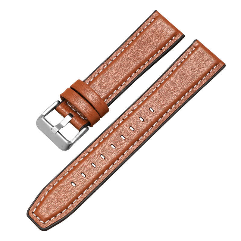 Marron clair + coutures blanches
