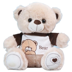 Güzel hayvan şekli 30cm çocuklar oyuncak ayı beyaz yumuşak bebek peluş oyuncak ayı ile kazak - Product Image 1