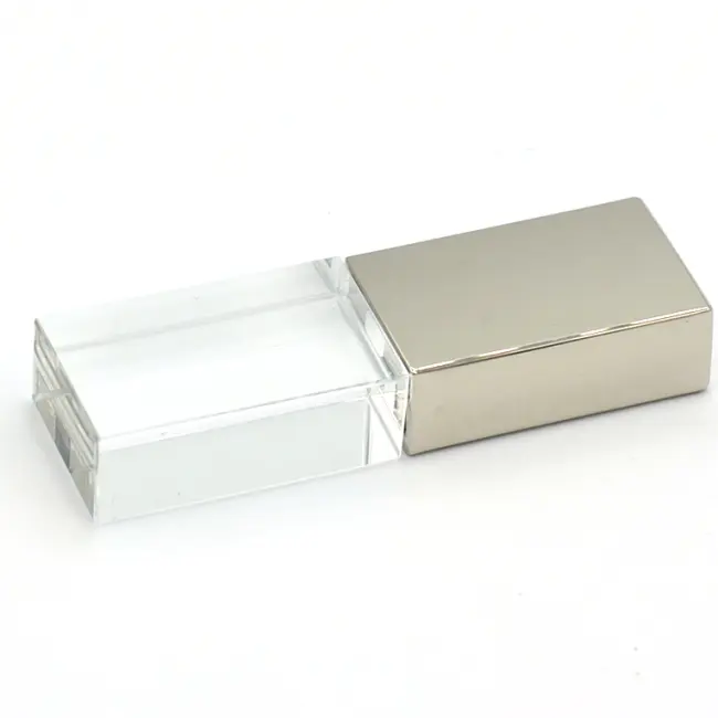 Promotional Gifts for Photographers Crystal Glass USB Flash Drive 16GB 8GB Usb Stick Crystal Usb 2.0 Flash Drive With Gift Box
