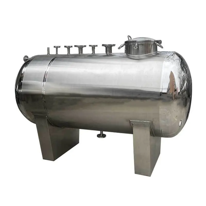 Sanitary Stainless steel 304 316L Transportation Beer Brewing Storage Equipment horizontal storage water tank