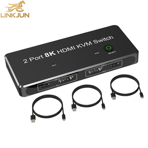 A088 8K 60Hz 4K 144Hz 2 Port KVM Switch 3x4 <strong>HDMI</strong> Switcher 3 <strong>Input</strong> 4 <strong>Output</strong> Support Led Indicator 3 in 4 Out USB 3.0 KVM Switch