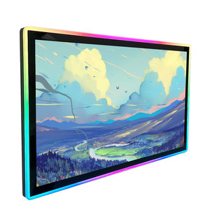 RGB Light 32 43 Inch <strong>LCD</strong> <strong>Display</strong> Flat / Curved Touch Screen Monitor Curved Gaming Machine Monitor Option <strong>with</strong> 3m <strong>Rs232</strong> - Product Image 2