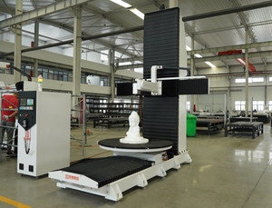 Rongchi più venduto macchina Router verticale con tavola rotante 5 asse centro di elaborazione Router CNC con sistema Syntec - Product Image 3