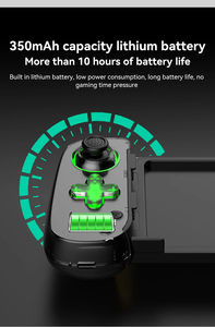 D7 Smartphone gamepad BT negro estiramiento gamepad inalámbrico para controlador de interruptor de teléfono móvil con función Turbo - Product Image 5