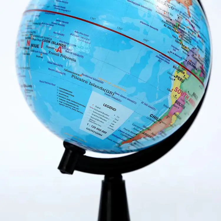 Großhandel hochwertige Kunststoff rotierende Lehre Bildung Welt Globus Modell PVC Earth Globe