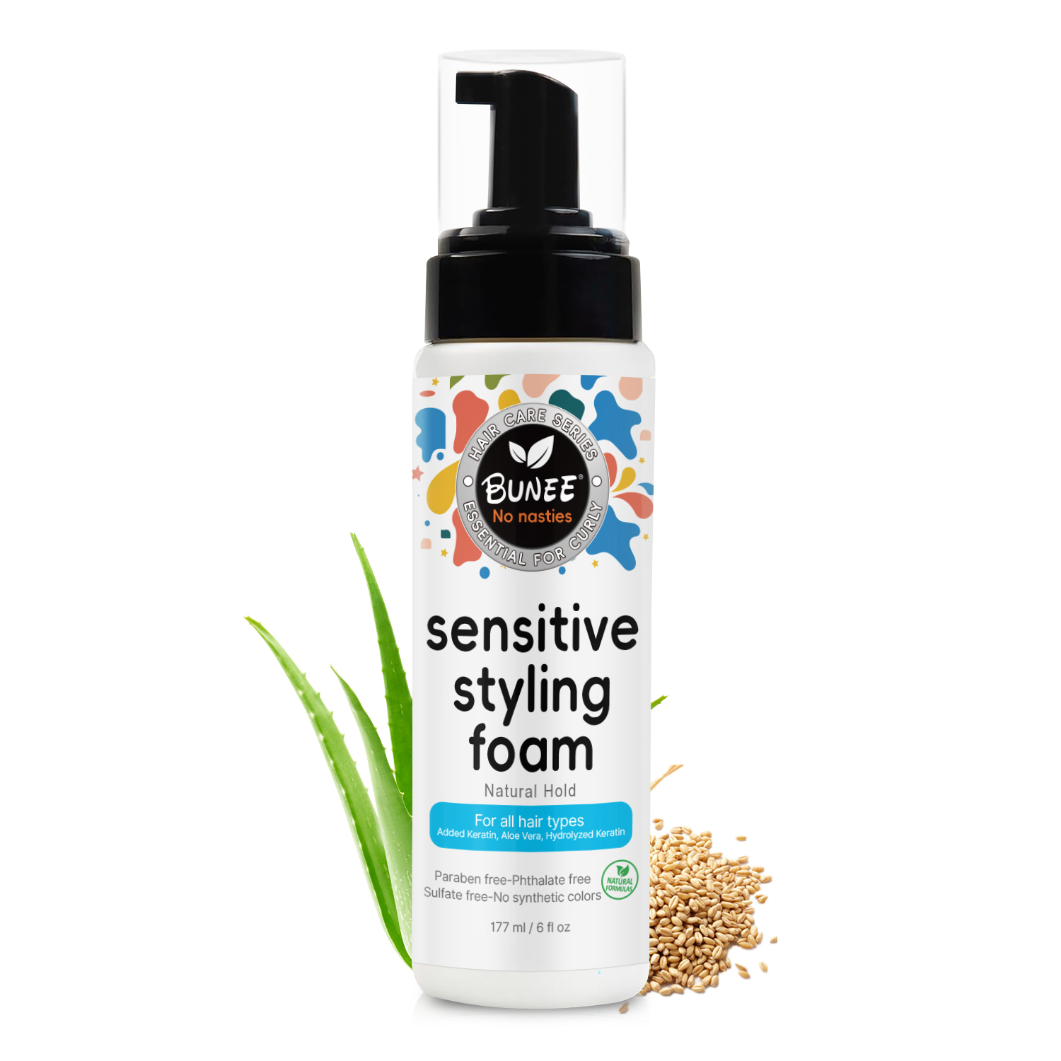 Mousse coiffante sensible