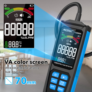 CGD05A石炭ガスアナライザーPPMメーター可燃性可燃性天然テスター50000 PPM 100% LELサウンドアラームメタンリークガス検知器 - Product Image 4