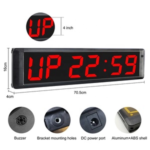 Orologio digitale da 4 pollici con ampio Display Timer da palestra a LED con Timer da palestra per boxe Crossfit remoto - Product Image 4
