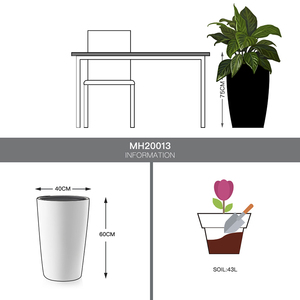 Large Self Watering <strong>Planters</strong> for Floor <strong>Planter</strong>-Flower Pot with Water Level Indicator Plant Pot. - Product Image 3