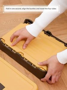 Đầy Màu Sắc Có Thể Gập Lạ<span class=keywords><strong>i</strong></span> Nhựa Hộp Lưu Trữ Cho Nhà Ký Túc Xá Quần Áo Và Đồ Chơ<span class=keywords><strong>i</strong></span> Hộp Lưu Trữ Cho Xe Thân Cây Vớ<span class=keywords><strong>i</strong></span> Công Suất Lớn - Product Image 2