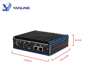 Barebone-ordenador Mini core j4125, sin ventilador, con 6 * USB 1 * COM 2*1000M 3 puertos Lan de pantalla 1 * SIM RS232 - Product Image 5