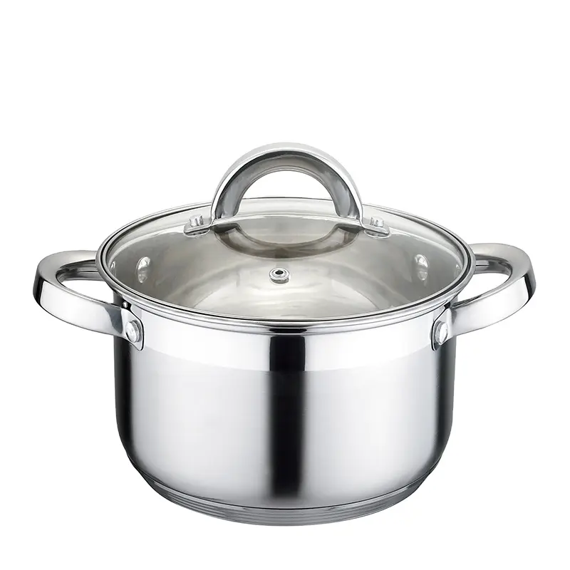 KAISA VILLA KV-2246 Drop Shipping pentole da cucina in acciaio inossidabile pentole antiaderenti per zuppa e brodo pentole per salsa 5 strati fondo capsula 6.5L