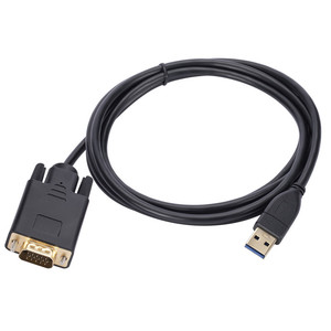 USB3.0 a VGA Host de computadora USB3.0 para monitorear dispositivos de TV Entrada de interfaz VGA Cable adaptador de audio y video