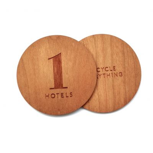 Carte di controllo accessi quadrate in legno con stampa QR Laser personalizzato biglietto da visita NFC