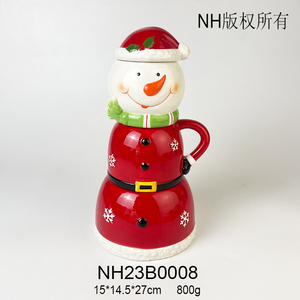 แก้วเซรามิกลาย3D ออกแบบได้ตามต้องการแก้วกาแฟรูปนกเพนกวินกวางเรนเดียร์มนุษย์หิมะรูปนกฮูก - Product Image 6