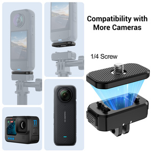 Alüminyum Quick Release dağı Insta360 X4/X3/X2 manyetik koruyucu Quick Release dağı ile uyumlu eylem kamera için - Product Image 2