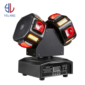 Yeni iki hareketli kafa ışık 8*10W <span class=keywords><strong>4</strong></span> in 1 ile altın ışık ve 50mW Strobe lazer DJ disko gece kulübü balo salonu dans sahne ışıkları
