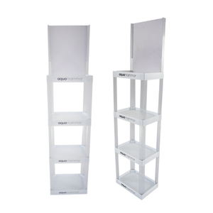 Kunden spezifisches 4-Tier-Display aus PVC/PP-Kunststoff für den Pop-Einzelhandel für Flaschen dosen boxen - Product Image 3