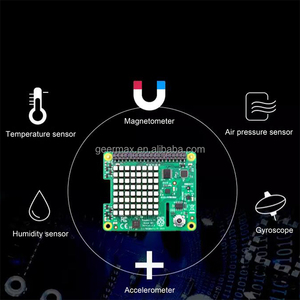 Sensor-Erweiterungs karte Raspberry Pi Zero 3B 3B 4B 5 Gyroskop-Beschleunigung messer Magnetometer 40 GPIO-Stifte Raspberry Pi Sense HAT