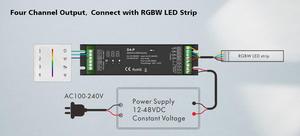 Receptor DMX512 RDM RGBW de 4 canales, decodificador DMX, controlador LED con puerto RJ45 de 8 bits/16 bits seleccionables - Product Image 6