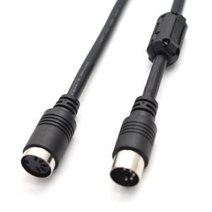 Factory OEM/ODM 7 Pin Din <strong>Midi</strong> Female to Male M/M F/F <strong>Controller</strong> Interface Audio Cable With Assembled Magnetic Loop Ferrite - Product Image 3